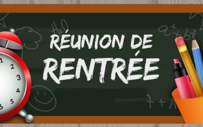 Réunion de rentrée des parents de 6ème