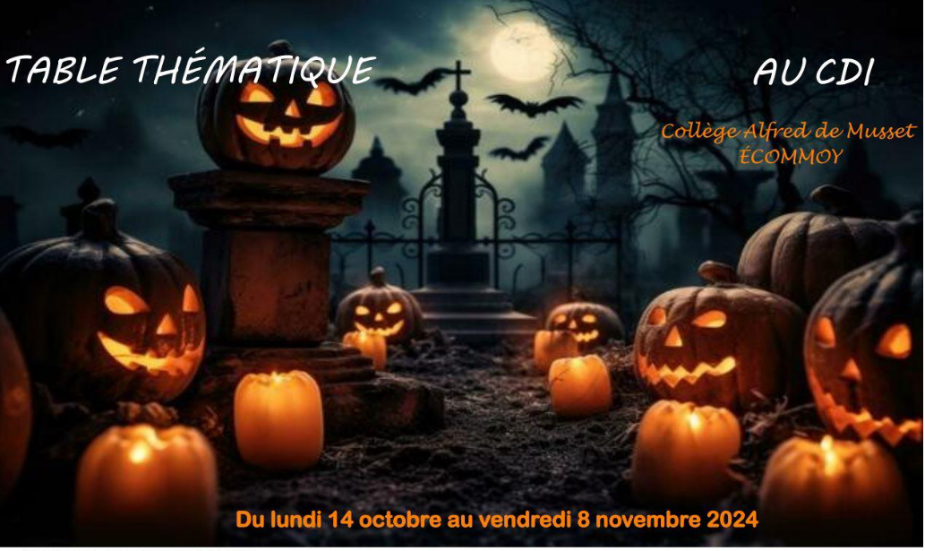 Table thématique : Halloween